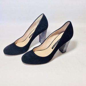 FRENCH CONNECTION “MILLIE” Suede Heeled Pu…